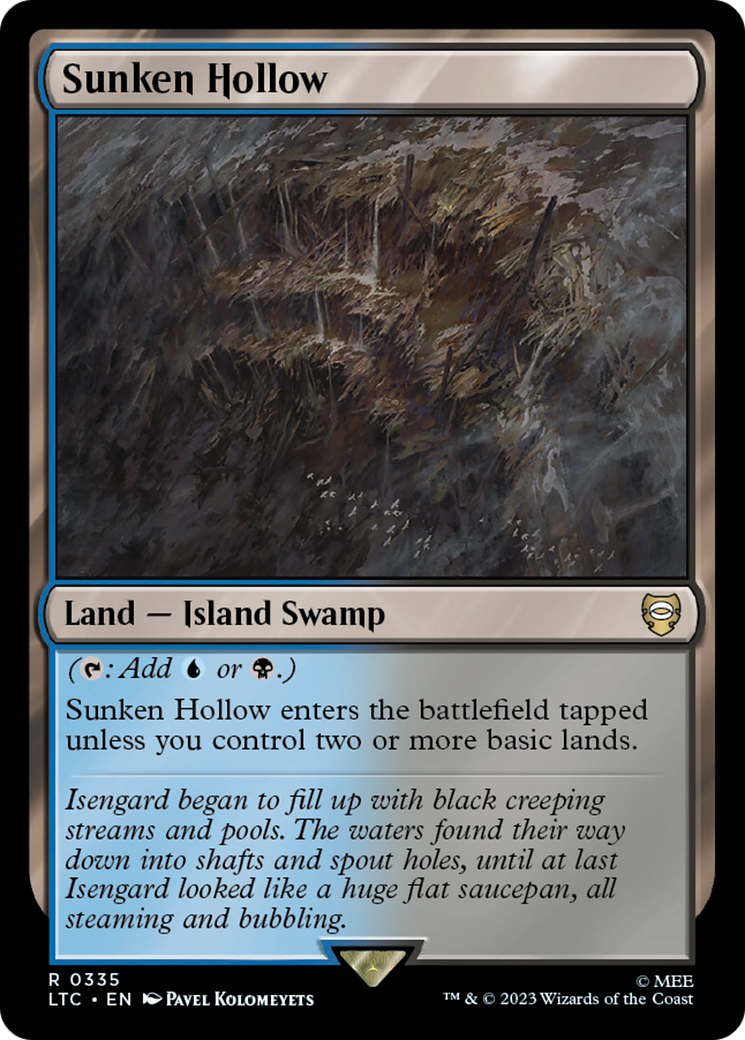 Sunken Hollow (LTC-335) [Tales of Middle-earth Commander] MTG Single Wizards of the Coast