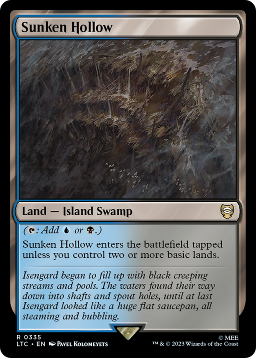 Sunken Hollow (LTC-335) [Tales of Middle-earth Commander] MTG Single Wizards of the Coast