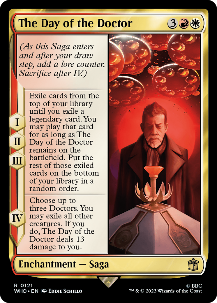 The Day of the Doctor (WHO-121) [Doctor Who] Foil MTG Single Wizards of the Coast