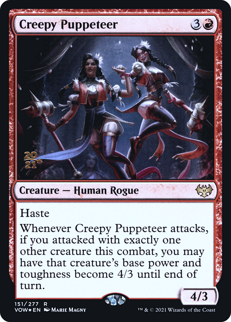 Creepy Puppeteer (PRE-151) [Innistrad: Crimson Vow Promos] Foil MTG Single Wizards of the Coast