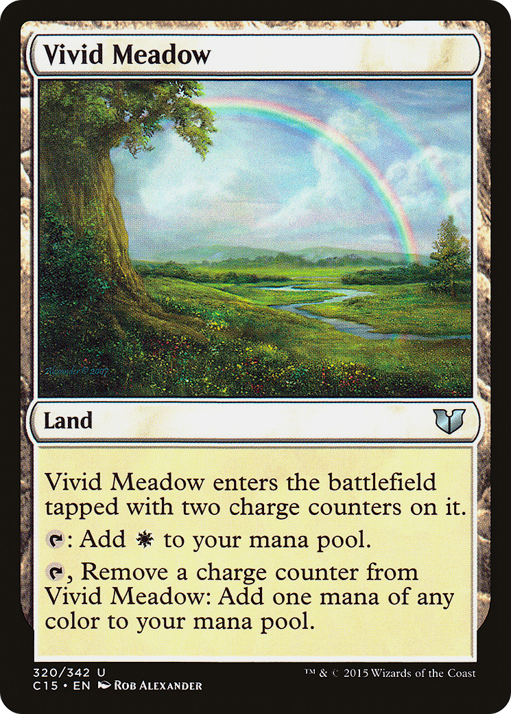 Vivid Meadow (C15-320) [Commander 2015] MTG Single Wizards of the Coast