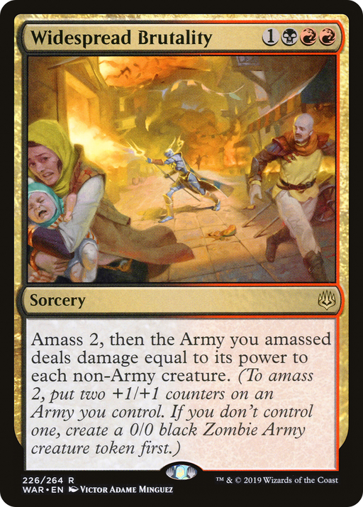 Widespread Brutality (WAR-226) [War of the Spark] Foil MTG Single Wizards of the Coast
