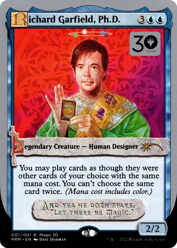Richard Garfield, Ph.D. (30A-P-001) [Misc] 30th Anniversary Misc Promos MTG Single Wizards of the Coast