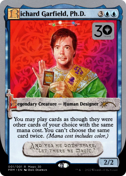 Richard Garfield, Ph.D. (30A-P-001) [Misc] 30th Anniversary Misc Promos MTG Single Wizards of the Coast