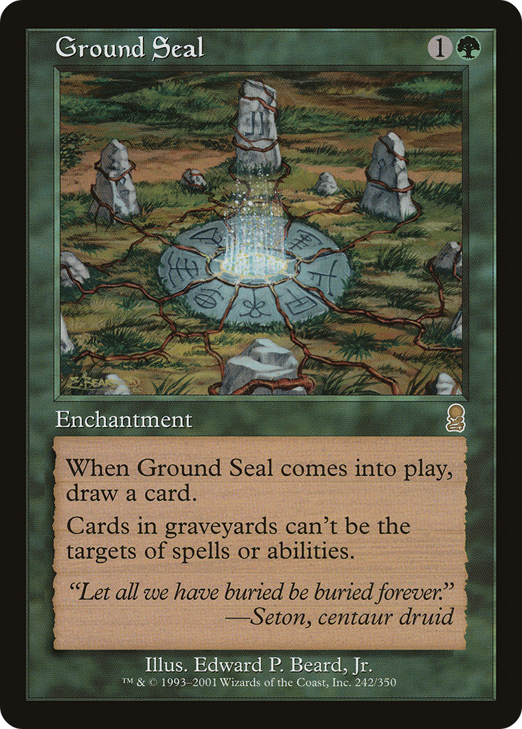 Ground Seal (ODY-242) [Odyssey] Foil MTG Single Wizards of the Coast
