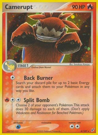 Camerupt (/107) Reverse Holofoil [EX: Deoxys] Pokemon Single Pokémon