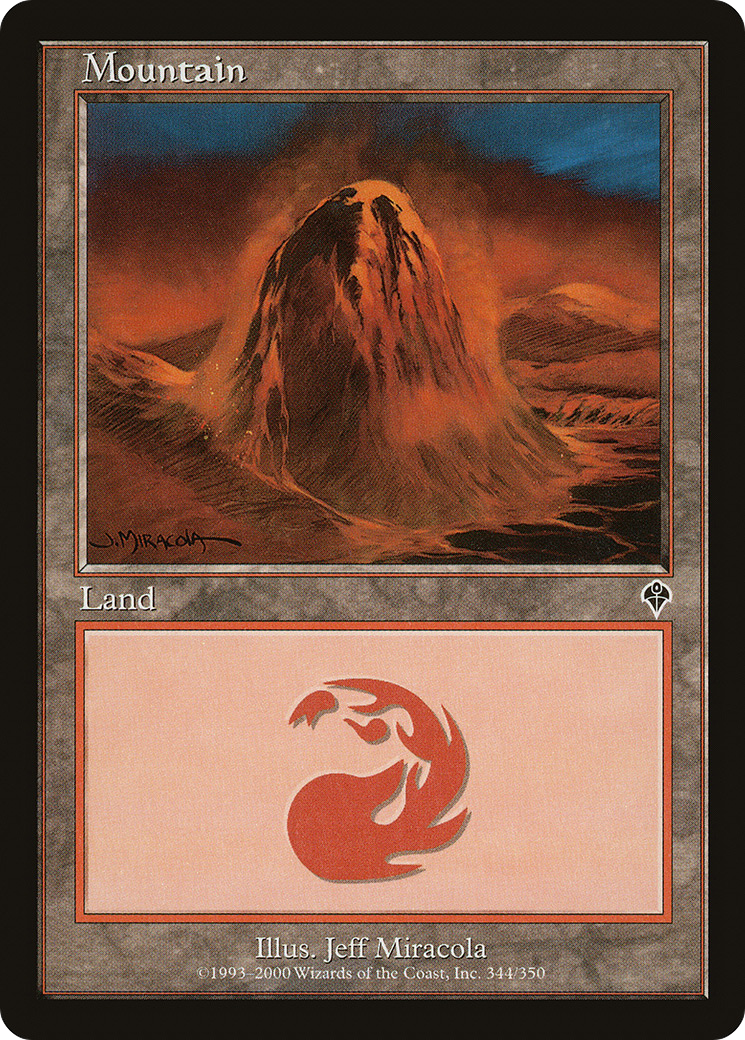 Mountain (INV-344) [Invasion] Foil MTG Single Wizards of the Coast