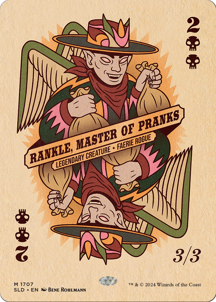 Rankle, Master of Pranks (SLD-1707) [Secret Lair] Drop (Borderless) Foil MTG Single Wizards of the Coast
