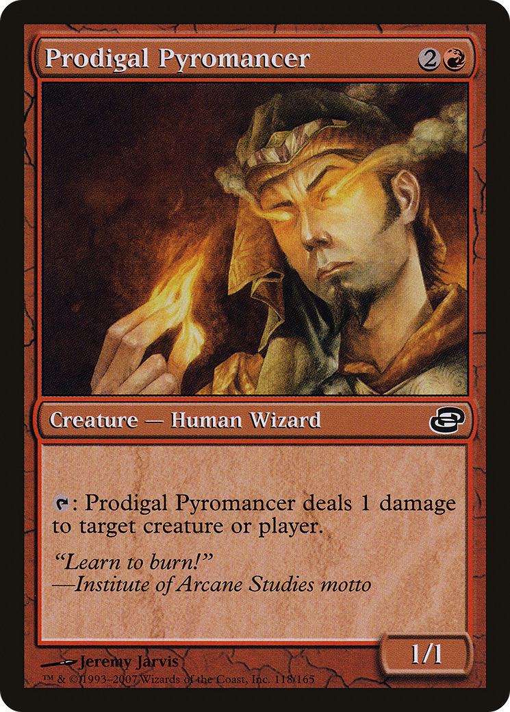 Prodigal Pyromancer (PLC-118) [Planar Chaos] (colorshifted) MTG Single Planar Chaos