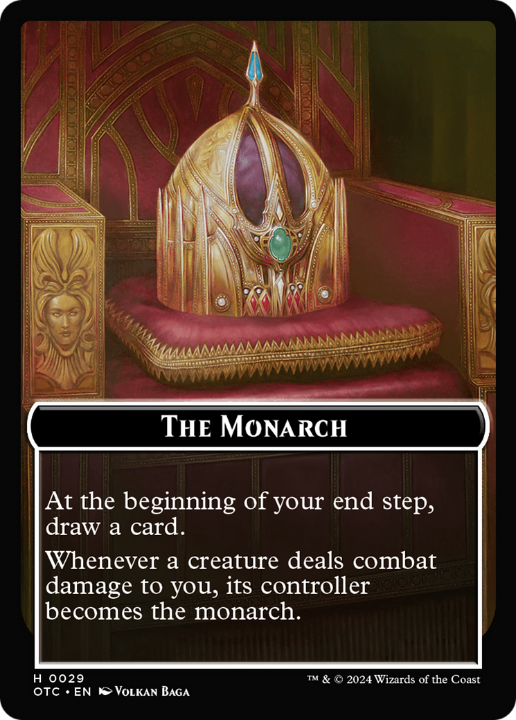 The Monarch (TOTC-029) [Tokens] Outlaws of Thunder Junction Commander Tokens Foil MTG Single Wizards of the Coast