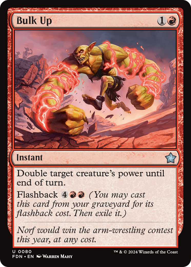 Bulk Up (FDN-080) [Foundations] MTG Single Wizards of the Coast