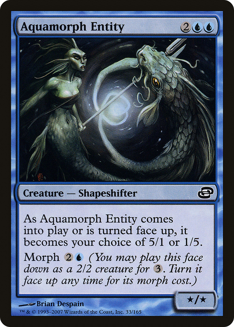 Aquamorph Entity (PLC-033) [Planar Chaos] Foil MTG Single Wizards of the Coast