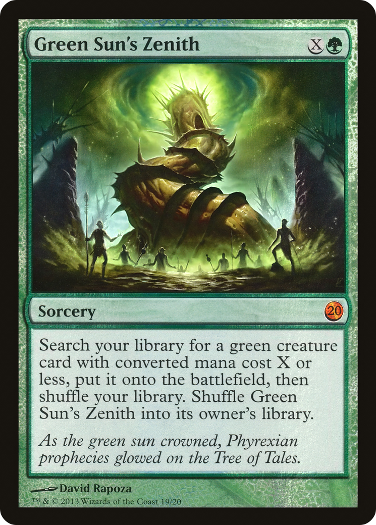 Green Sun's Zenith (V13-019) [Misc] From the Vault: Twenty Foil MTG Single Wizards of the Coast