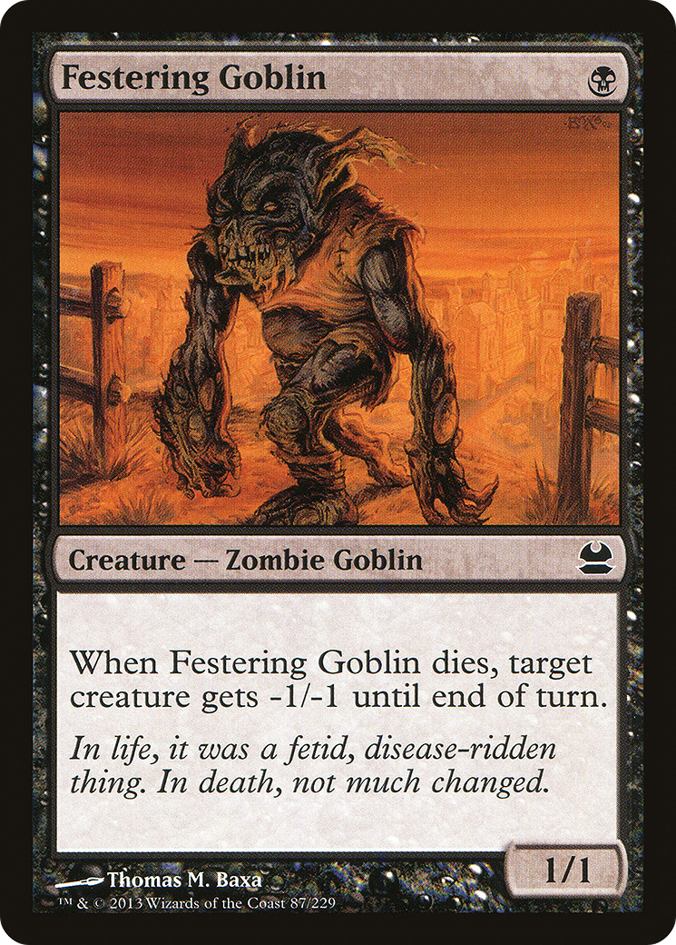 Festering Goblin (MMA-087) [Modern Masters] MTG Single Wizards of the Coast