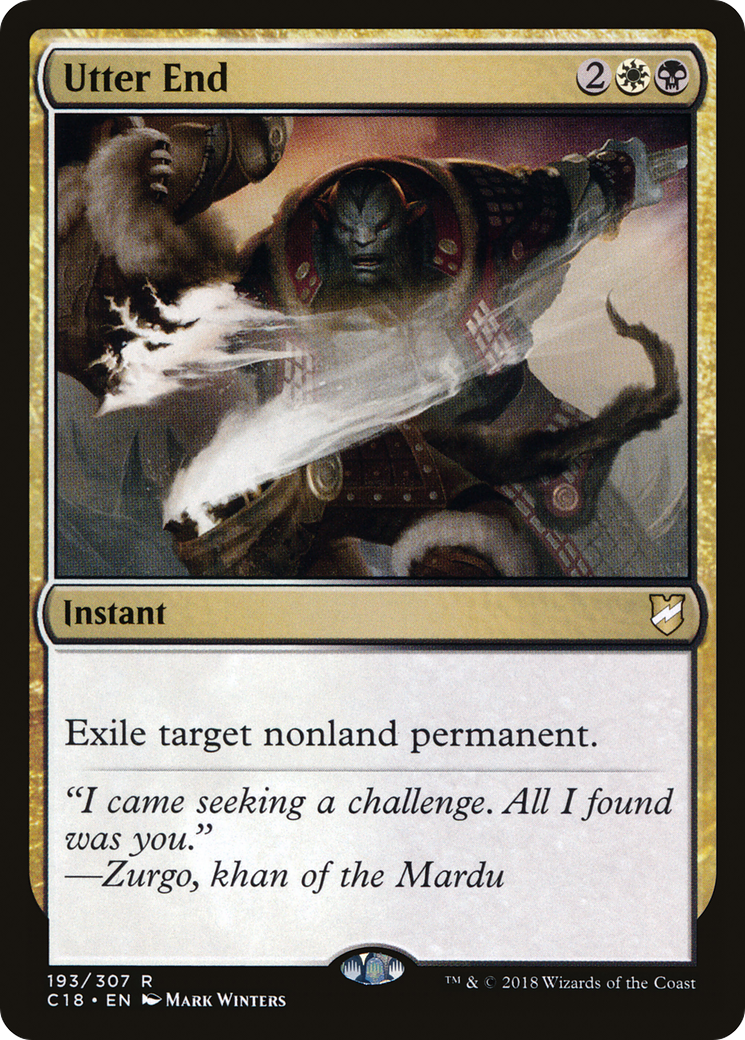Utter End (C18-193) [Commander 2018] MTG Single Wizards of the Coast