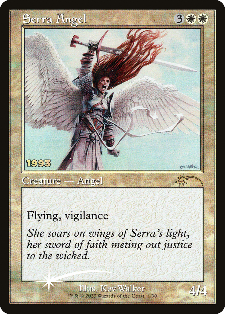 Serra Angel (30A-P-001) [Misc] 30th Anniversary Play Promos Foil MTG Single Wizards of the Coast