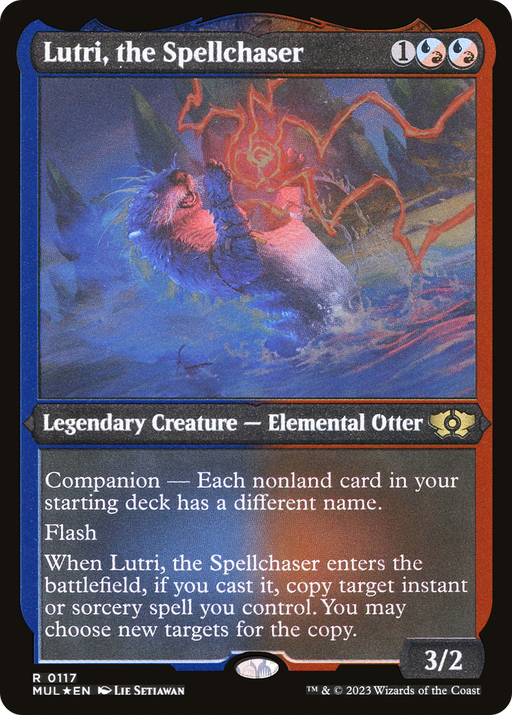 Lutri, the Spellchaser (MUL-117) [Multiverse Legends] Etched Foil MTG Single Multiverse Legends