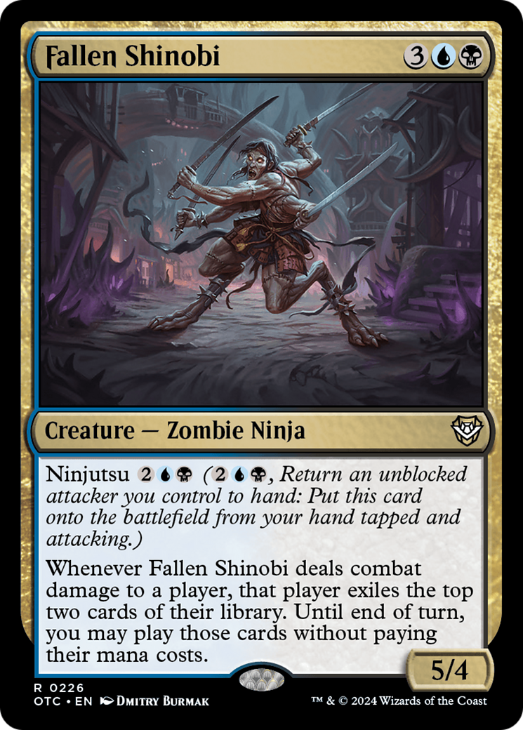 Fallen Shinobi (OTC-226) [Outlaws of Thunder Junction Commander] MTG Single Wizards of the Coast