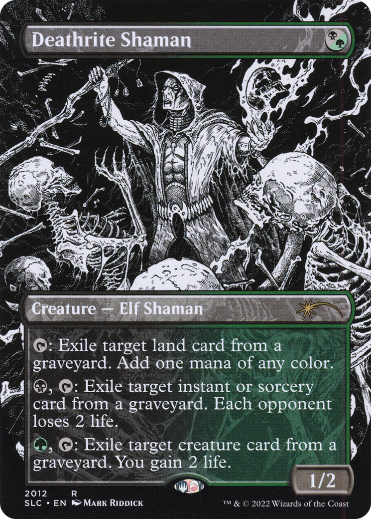 Deathrite Shaman (SLC-2012) [Secret Lair] Countdown Kit (Borderless) Foil MTG Single Wizards of the Coast