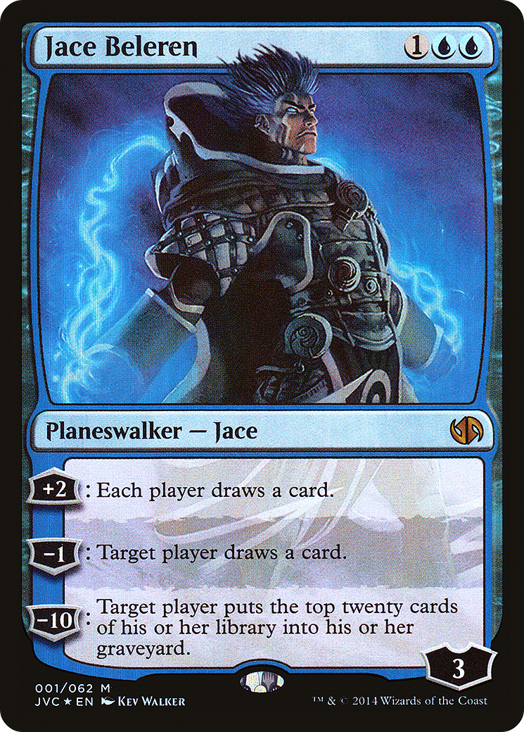 Jace Beleren (DD3-001) [Misc] Duel Decks Anthology: Jace vs. Chandra Foil MTG Single Wizards of the Coast