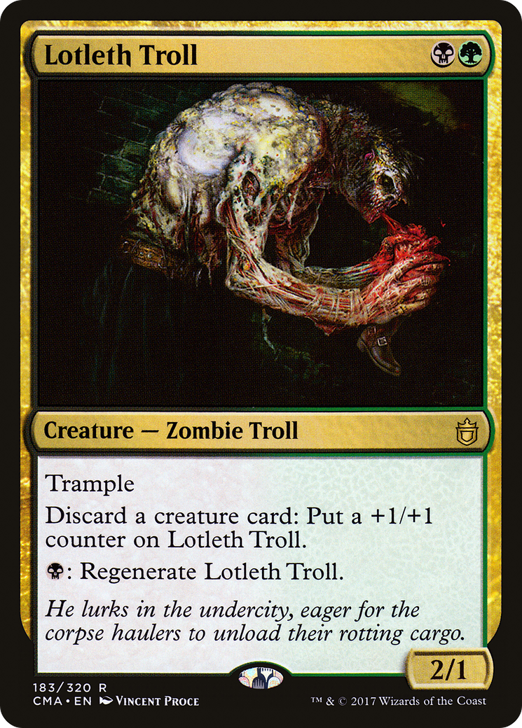 Lotleth Troll (CMA-183) [Commander Anthology] MTG Single Wizards of the Coast