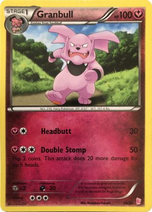 Granbull (#14) () [XY: Trainer Kit Sylveon & Noivern] Pokemon Single Pokémon