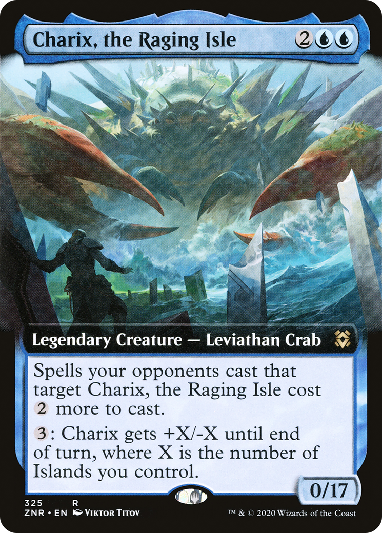 Charix, the Raging Isle (ZNR-325) [Zendikar Rising] (Extended Art) MTG Single Wizards of the Coast