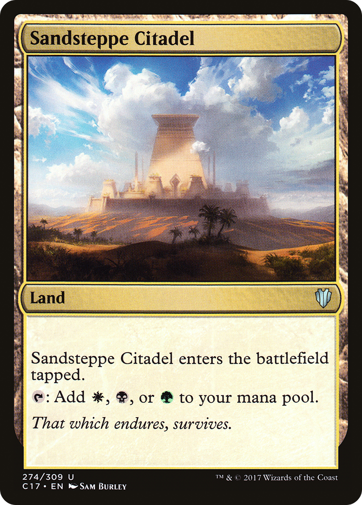 Sandsteppe Citadel (C17-274) [Commander 2017] MTG Single Wizards of the Coast