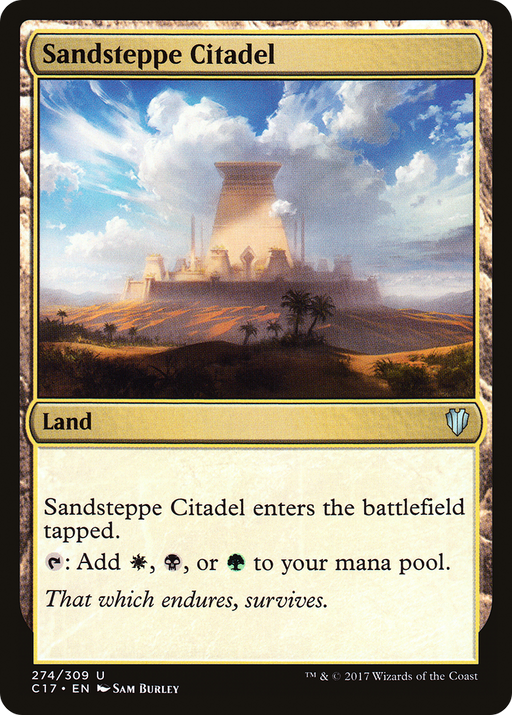 Sandsteppe Citadel (C17-274) [Commander 2017] MTG Single Wizards of the Coast