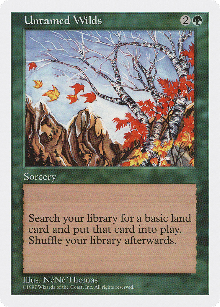 Untamed Wilds (5ED-335) [Fifth Edition] MTG Single Wizards of the Coast