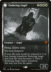 Enduring Angel // Angelic Enforcer (DBL-017) [Innistrad: Double Feature] MTG Single Wizards of the Coast