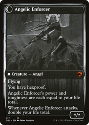 Enduring Angel // Angelic Enforcer (DBL-017) [Innistrad: Double Feature] MTG Single Wizards of the Coast