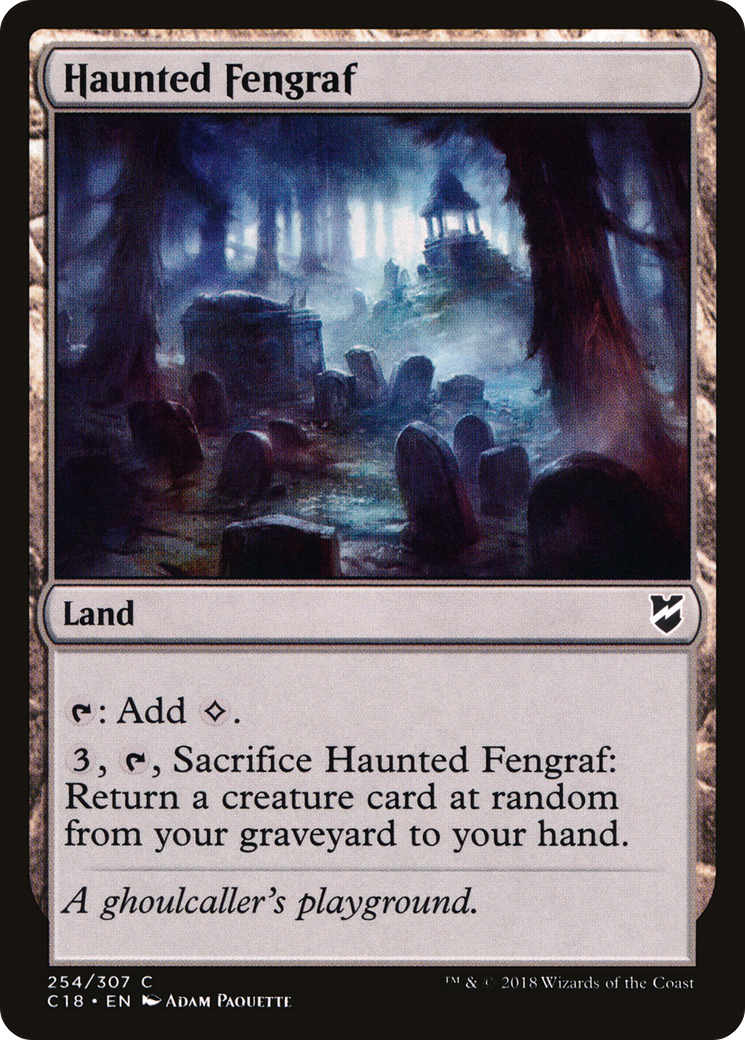 Haunted Fengraf (C18-254) [Commander 2018] MTG Single Wizards of the Coast