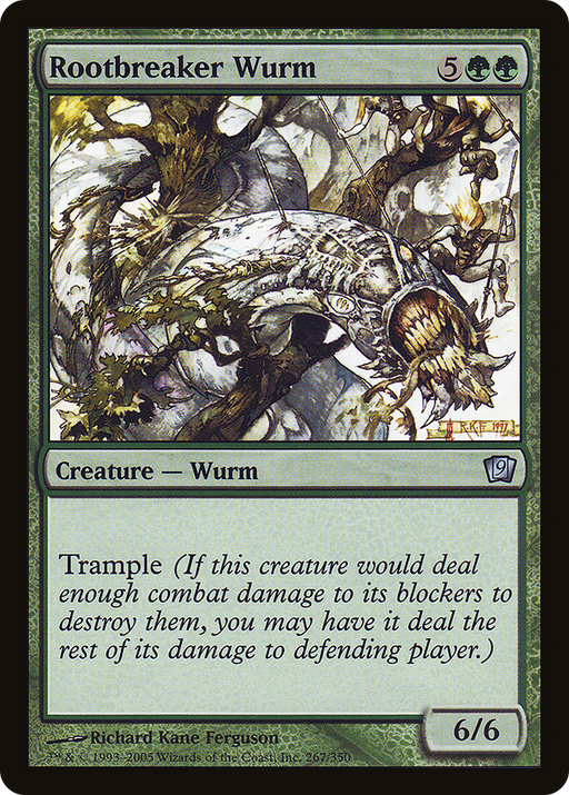 Rootbreaker Wurm (9ED-267) [9th Edition] Foil MTG Single Wizards of the Coast