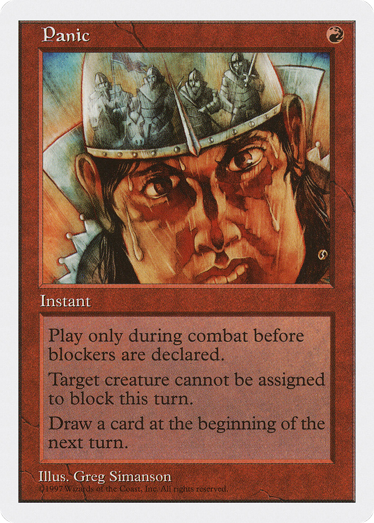 Panic (5ED-260) [Fifth Edition] MTG Single Wizards of the Coast