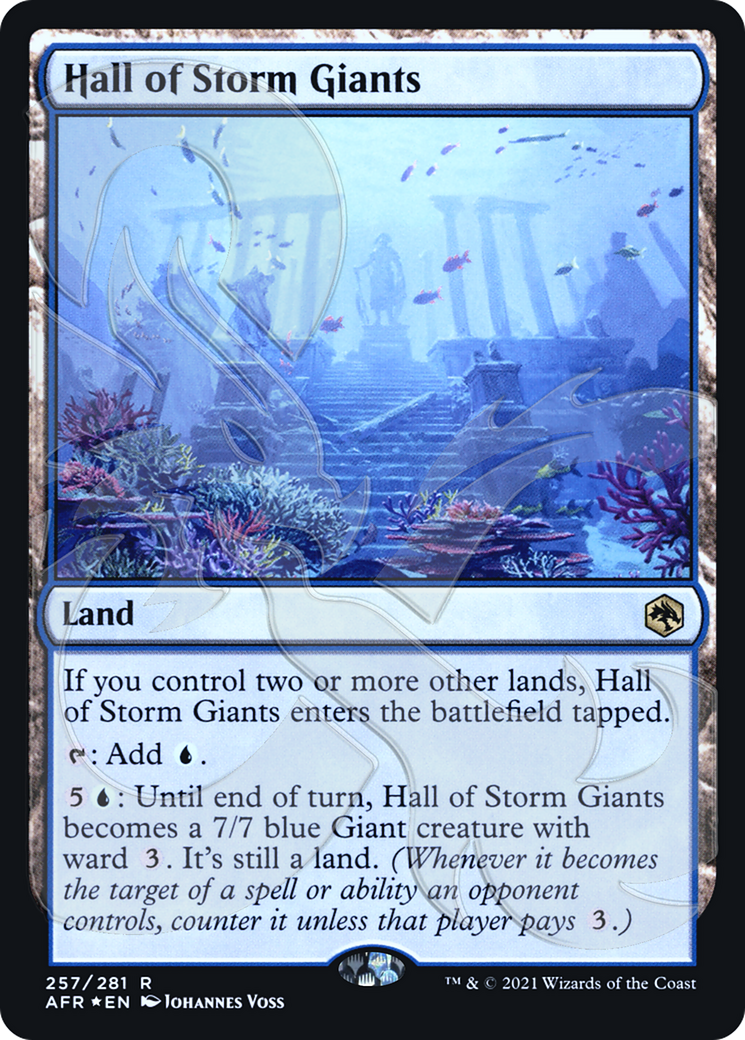 Hall of Storm Giants (AFR&-257) [Adventures in the Forgotten Realms Promos] Foil MTG Single Wizards of the Coast