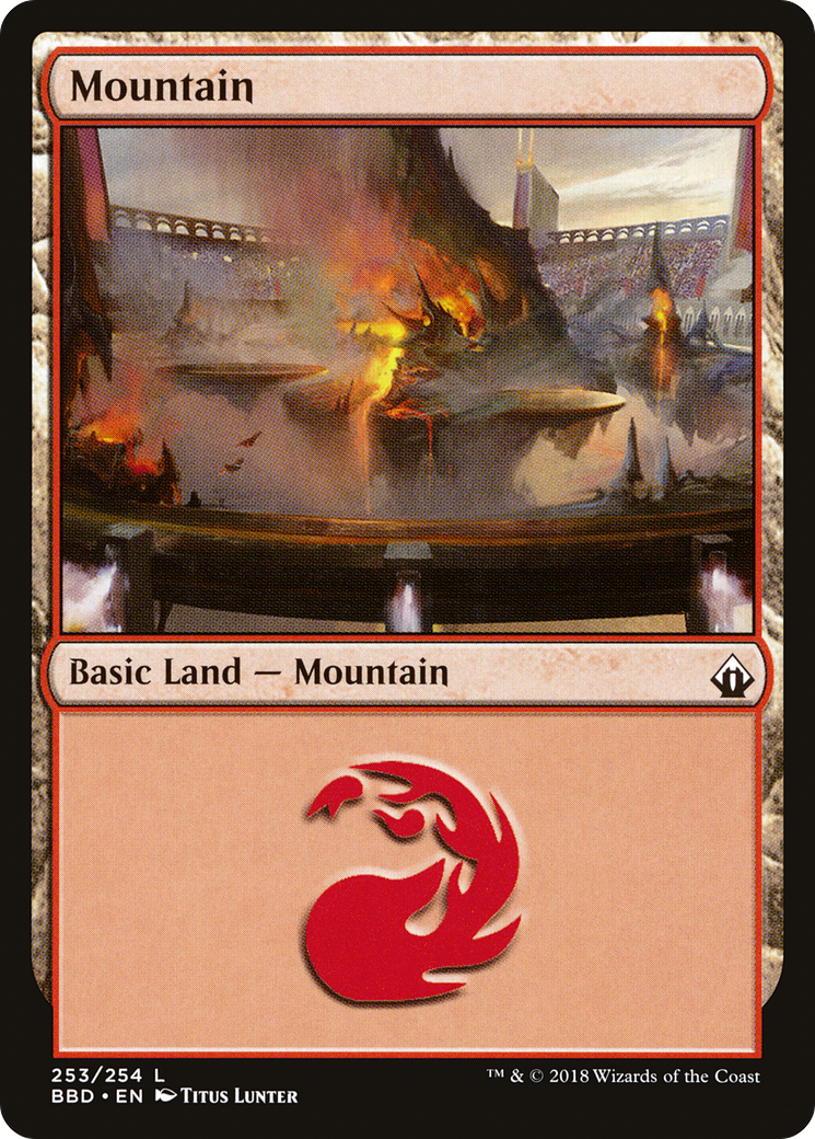 Mountain (BBD-253) [Battlebond] Foil MTG Single Wizards of the Coast
