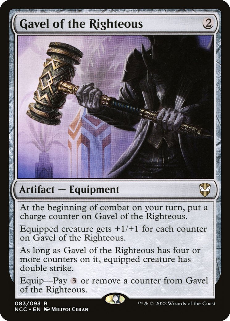 Gavel of the Righteous (NCC-083) [New Capenna Commander] MTG Single Wizards of the Coast