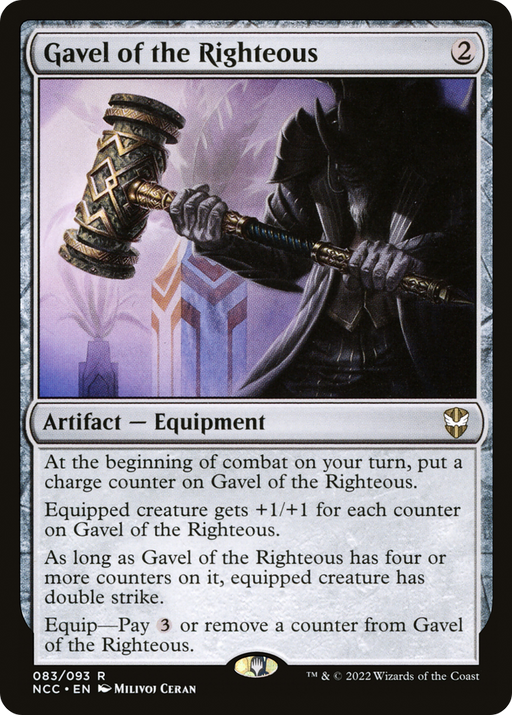 Gavel of the Righteous (NCC-083) [New Capenna Commander] MTG Single Wizards of the Coast