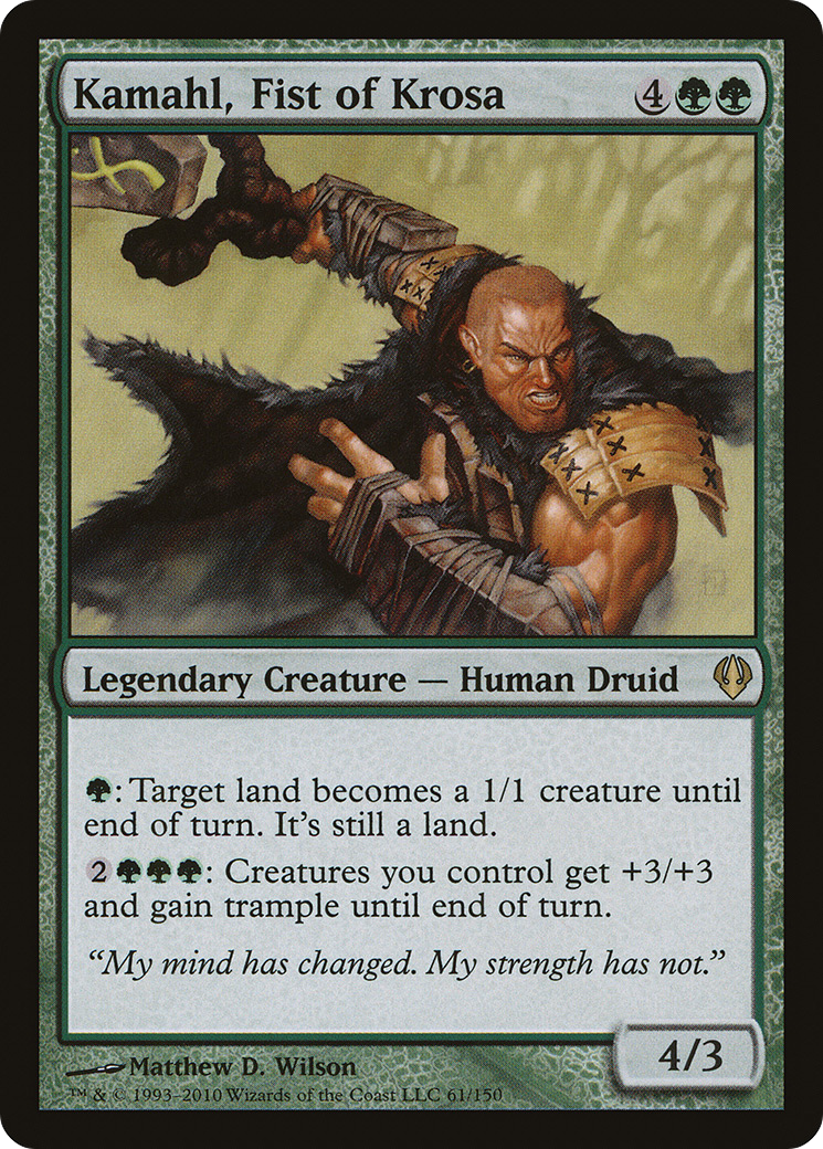 Kamahl, Fist of Krosa (ARC-061) [Misc] Archenemy MTG Single Wizards of the Coast