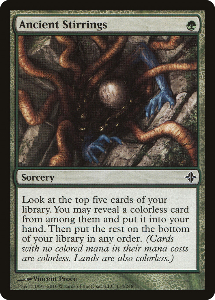 Ancient Stirrings (ROE-174) [Rise of the Eldrazi] Foil MTG Single Wizards of the Coast