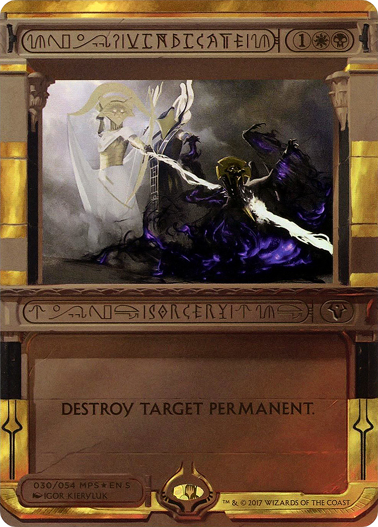 Vindicate (MPS2-030) [Amonkhet Invocations] (Borderless) Foil MTG Single Wizards of the Coast