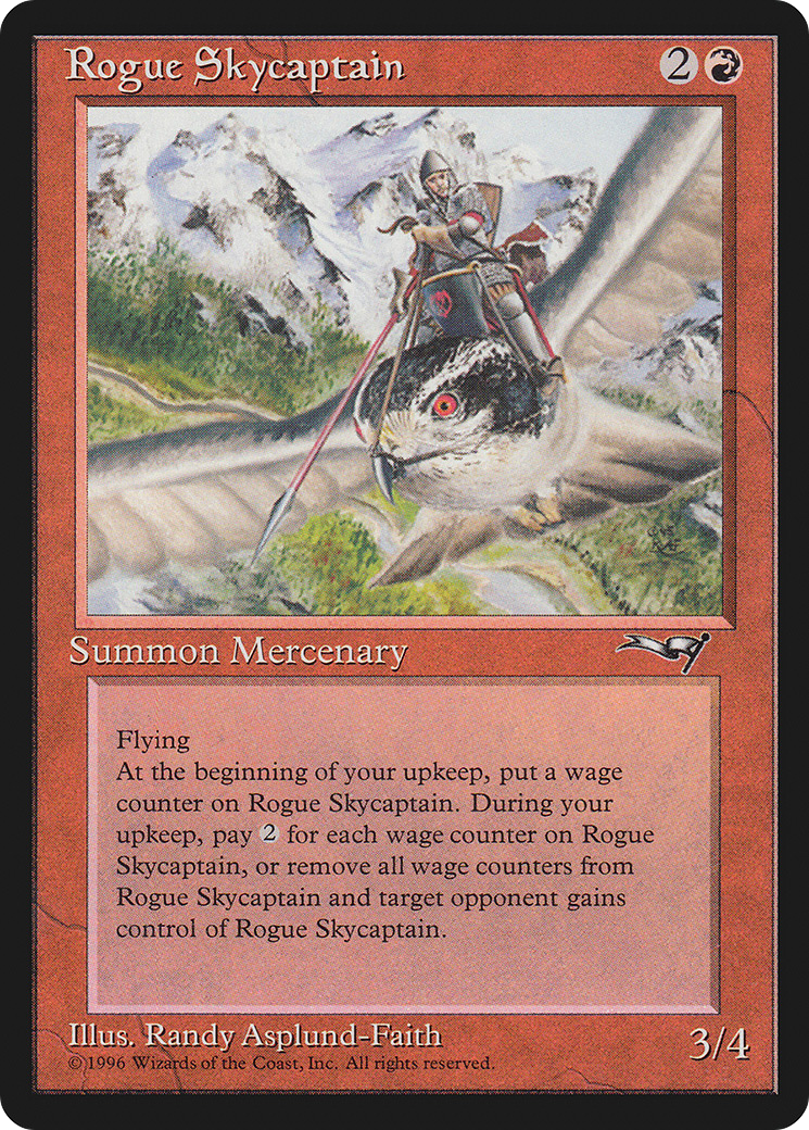 Rogue Skycaptain (ALL-079) [Alliances] MTG Single Wizards of the Coast