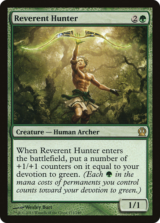 Reverent Hunter (THS-173) [Theros] MTG Single Wizards of the Coast