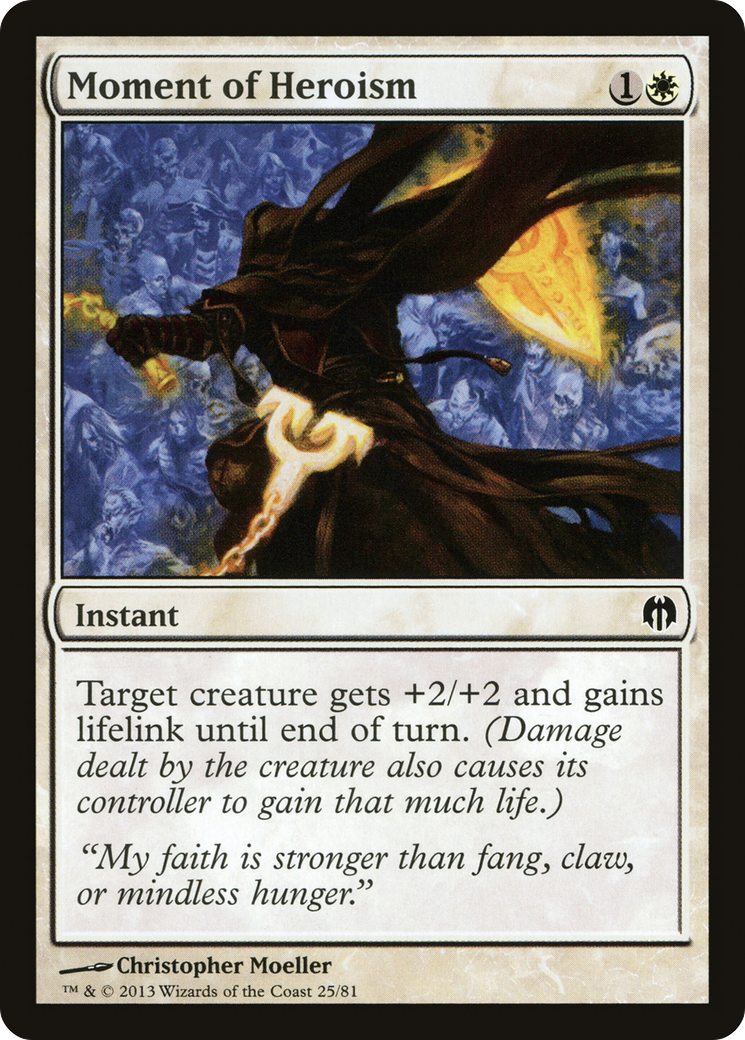 Moment of Heroism (DDL-025) [Misc] Duel Decks: Heroes vs. Monsters MTG Single Wizards of the Coast