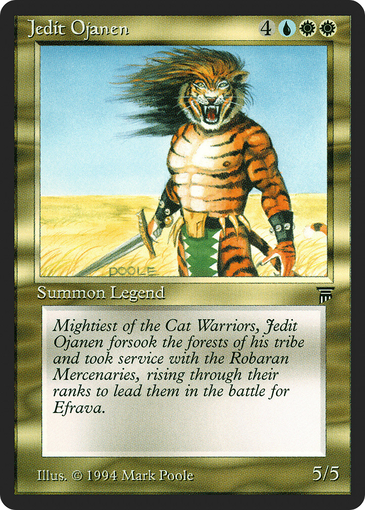 Jedit Ojanen (LEG-) [Oldschool] Legends MTG Single Wizards of the Coast