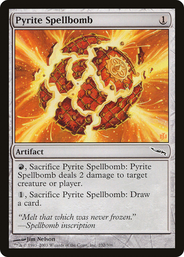 Pyrite Spellbomb (MRD-232) [Mirrodin] Foil MTG Single Wizards of the Coast