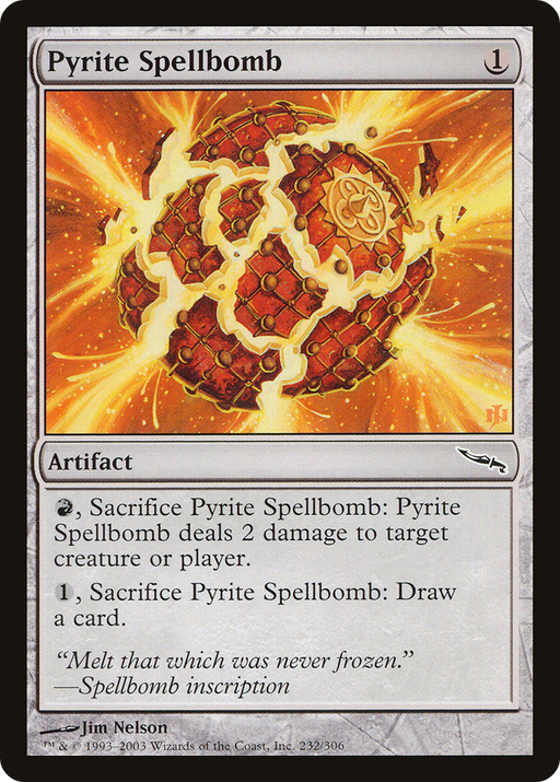 Pyrite Spellbomb (MRD-232) [Mirrodin] Foil MTG Single Wizards of the Coast