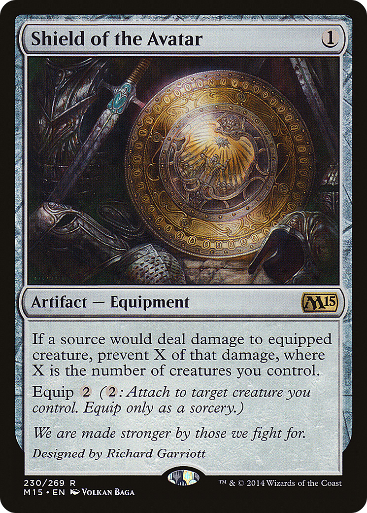 Shield of the Avatar (M15-230) [Magic 2015] MTG Single Wizards of the Coast