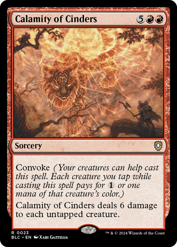 Calamity of Cinders (BLC-023) [Bloomburrow Commander] MTG Single Wizards of the Coast